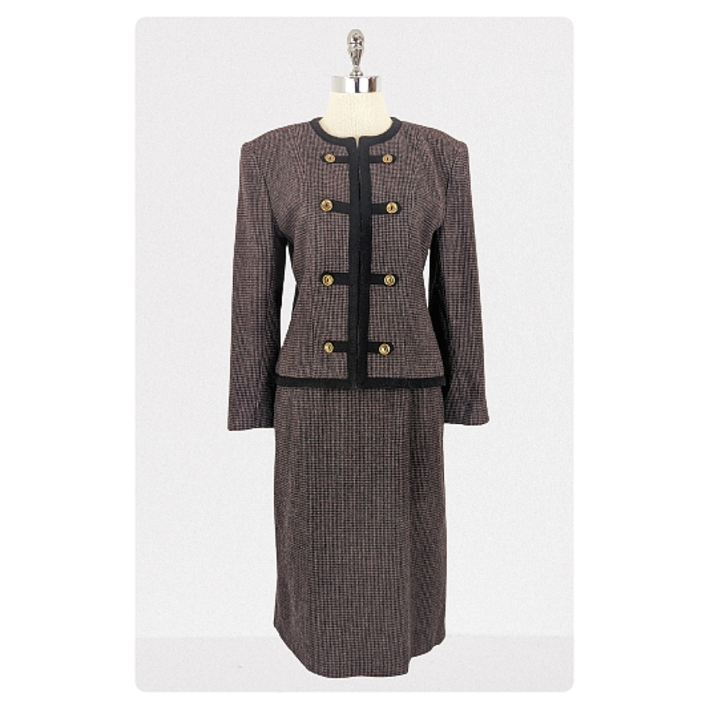 vintage 70s/80s skirt suit